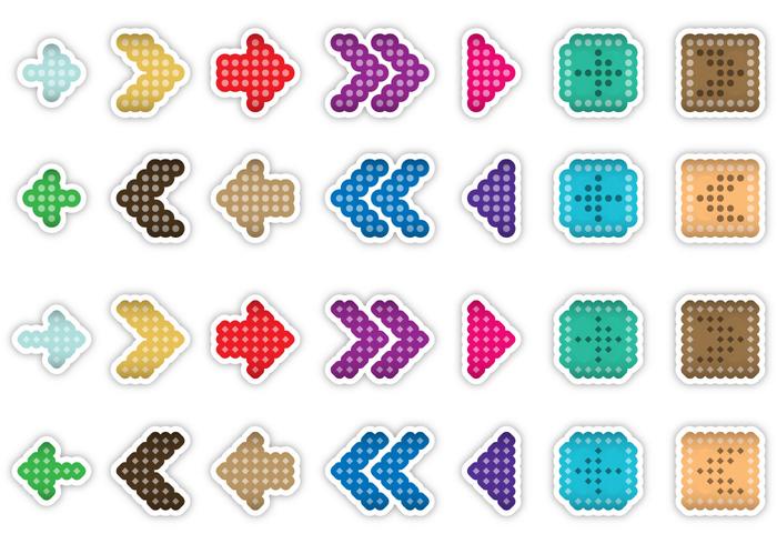 Dotted Arrows vector