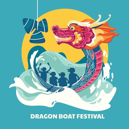 Dragon Boat Festival Illustration vector