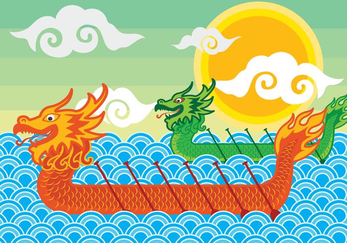 Dragon Boeat Festival Illustration vector