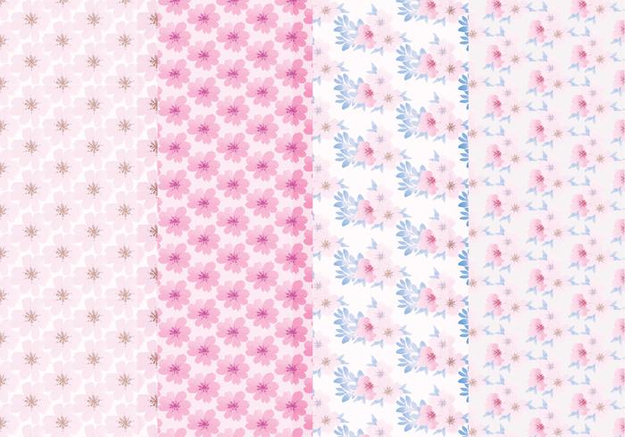 Vector Floral Spring Patterns