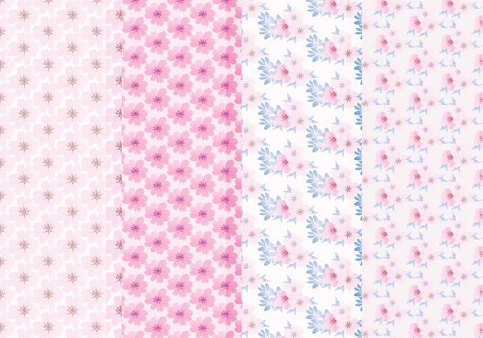 Vector Floral Spring Patterns