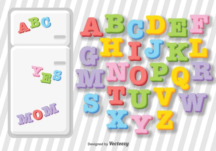 Vector Fridge Letter Magnets