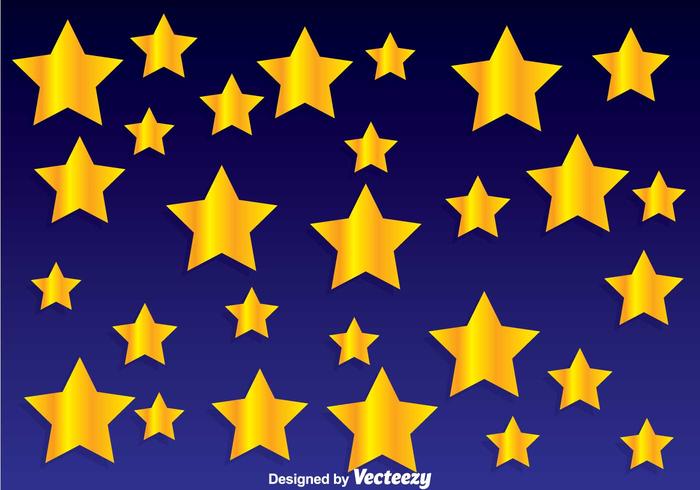 Golden Star Background vector