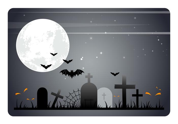 Vector Halloween Background Illustration