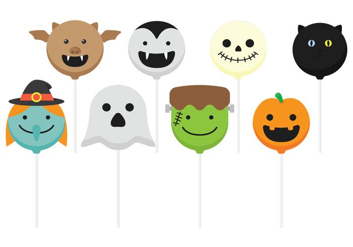 Halloween Cake Pops vector