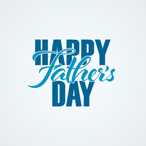 Happy Fathers Day handwriting vector