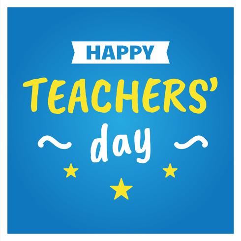 Happy Teachers' Day Poster vector