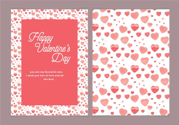 Vector Hearts Valentine's Day Card