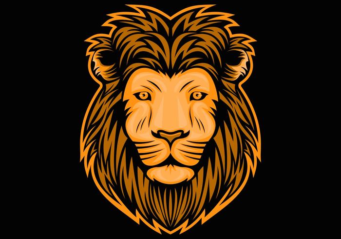 lion head illustration vector