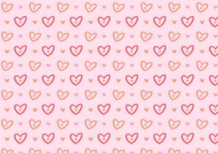 Love Pink Girly Pattern vector