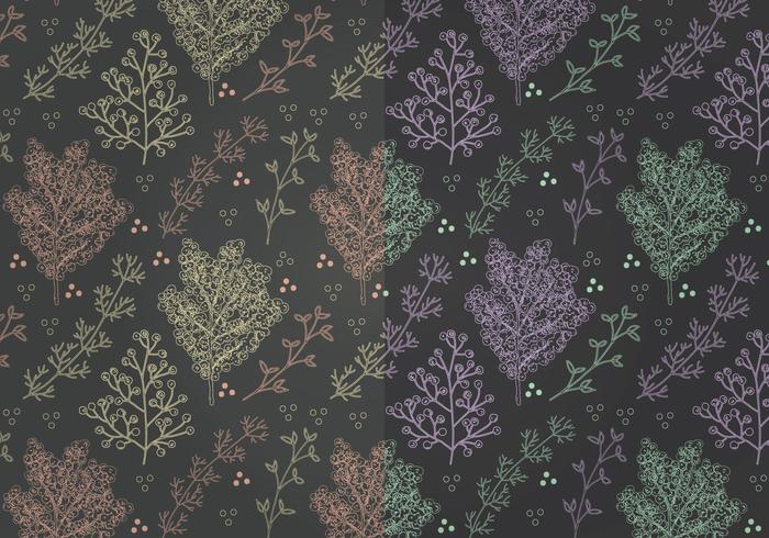 Vector Mimosa Patterns