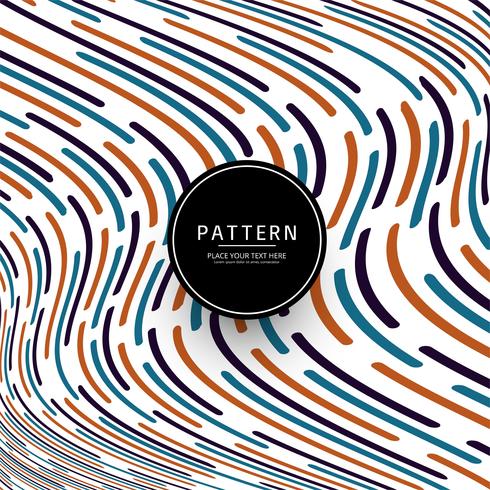 Modern colorful lines pattern background vector