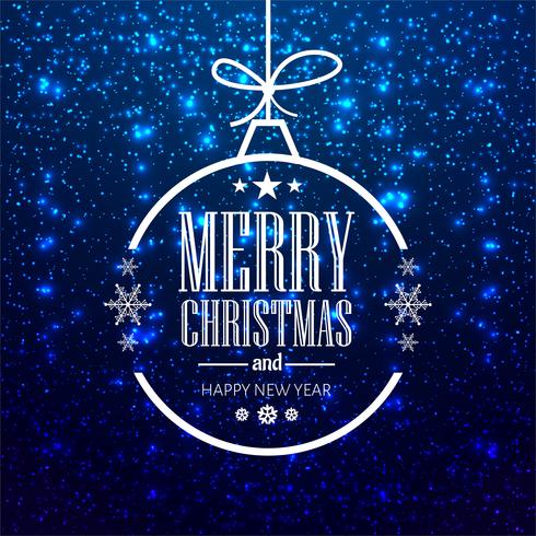 Modern merry christmas background vector