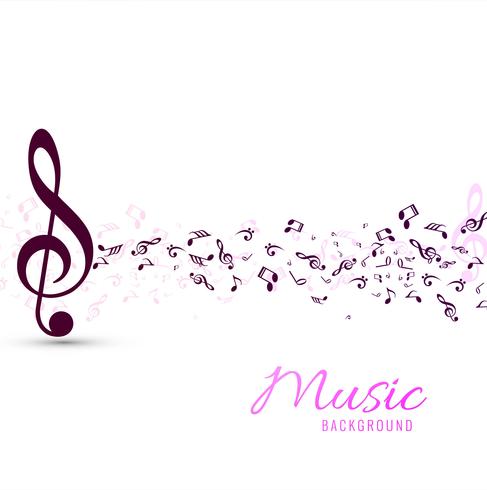 Modern music background vector