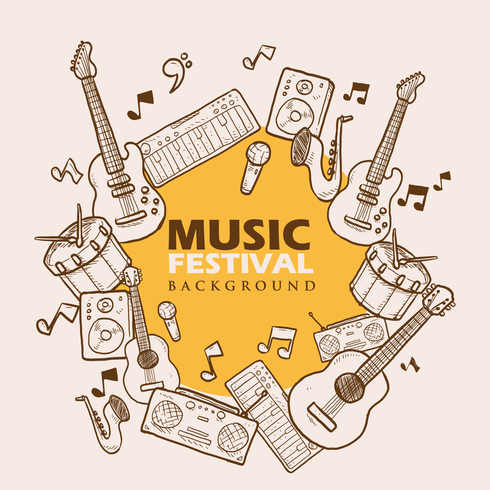 Music Festival Background vector