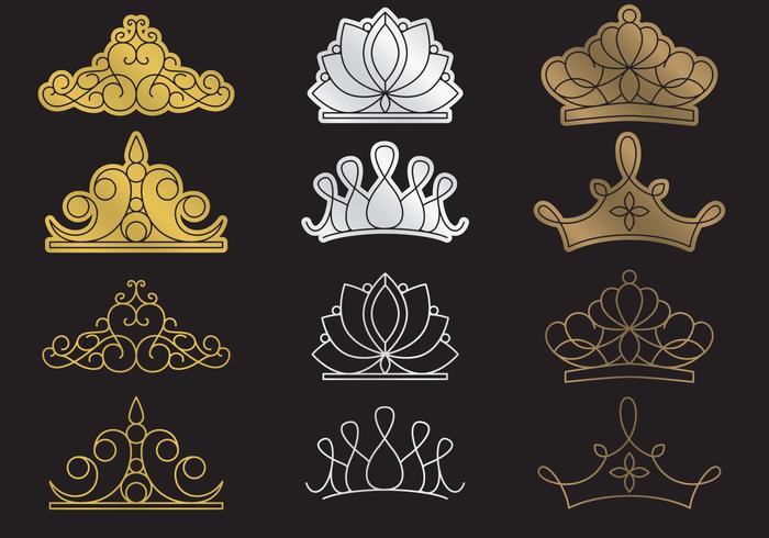 Pageant Crowns vector