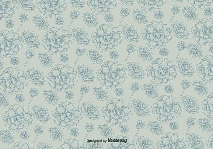 Vector Pattern With Flowers On Background