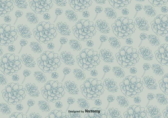 Vector Pattern With Flowers On Background