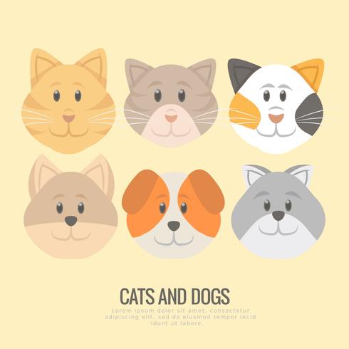 Vector Puppies and Kittens 