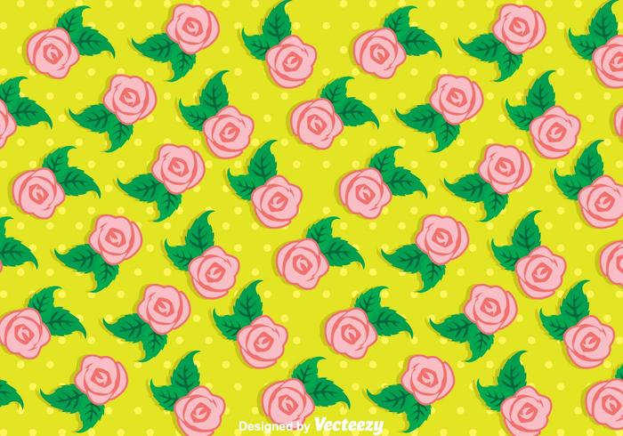 Roses Flower And Leaf Background vector