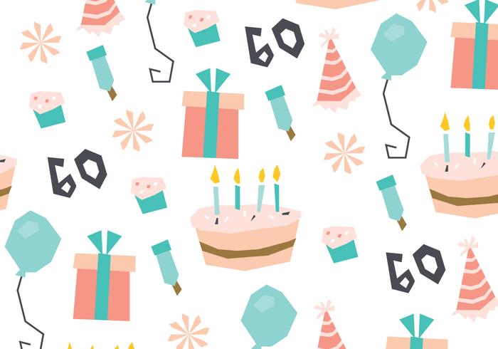 Sweet Birthday Pattern vector