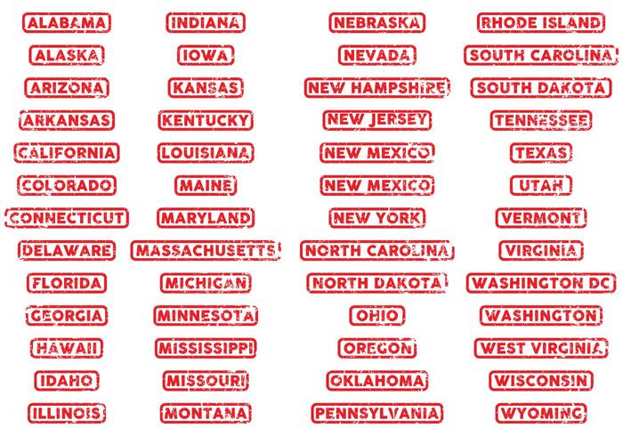 US Capital Stamps vector