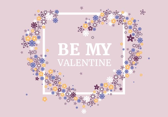 Vector Valentine's Day Greeting Card Design