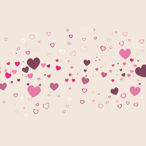 Valentine's Day heart background  vector