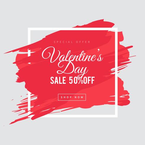 Valentines Day Sale Background vector