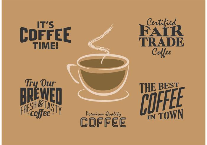 Vintage Coffee Labels vector