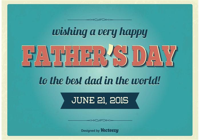 Vintage Father's Day Illustration vector