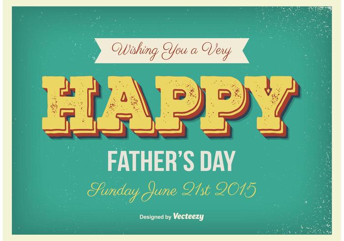 Vintage Father's Day Poster vector