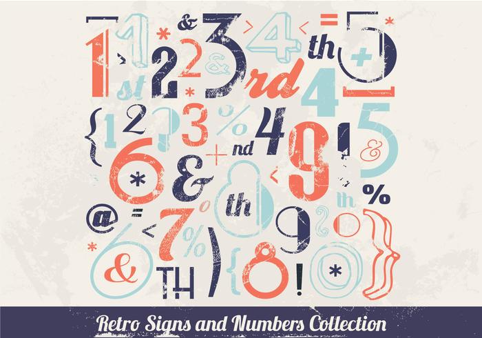 Vintage-Inspired Number Vector