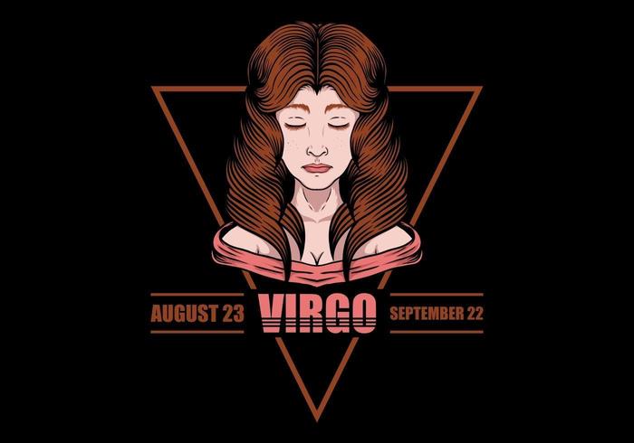 Virgo zodiac sign vector