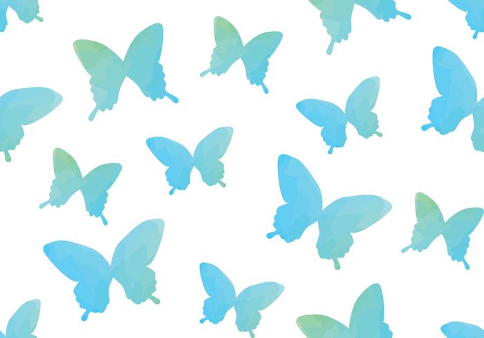 Watercolour Watercolour Butterfly Seamless Pattern vector