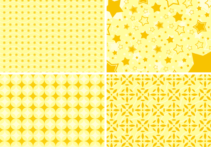 Yellow Shapes Background Free Vector